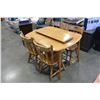 Image 1 : MAPLE DINNING TABLE W/ LEAF AND 4 CHAIRS