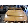 Image 3 : MAPLE DINNING TABLE W/ LEAF AND 4 CHAIRS