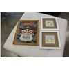 Image 1 : FRAMED MIRRORED SMIRNOFF ADVERT AND 2 SMALL PICTURES