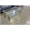 Image 3 : GLASS TOP COFFEE AND END TABLE