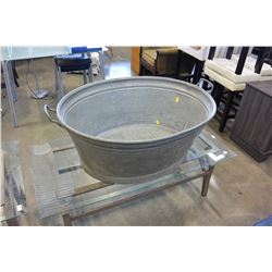 LARGE GALVANIZED WASH BIN