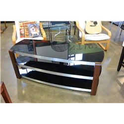 MODERN 3 TIER GLASS ENTERTAINMENT STAND