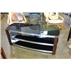 Image 1 : MODERN 3 TIER GLASS ENTERTAINMENT STAND