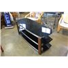 Image 3 : MODERN 3 TIER GLASS ENTERTAINMENT STAND
