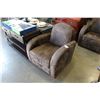 Image 1 : BROWN MICROFIBER ARM CHAIR