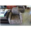 Image 2 : BROWN MICROFIBER ARM CHAIR
