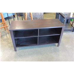 BROWN TV STAND CUBICLE SHELF