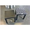 Image 1 : PAIR OF BLACK IKEA ENDTABLES