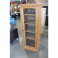 OAK GLASS DOOR CABINET
