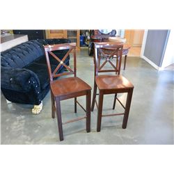 PAIR OF BAR STOOLS