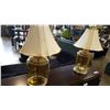 Image 3 : TWO GLASS TABLE LAMPS