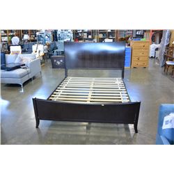 MDOERN BROWN QUEEN SIZE BEDFRAME