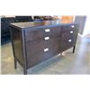 Image 4 : MODERN BROWN 6 DRAWER DRESSER