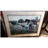 Image 1 : FRAMED FARM SCENE PICTURE, RON PARKER, HAY TIME