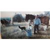 Image 2 : FRAMED FARM SCENE PICTURE, RON PARKER, HAY TIME