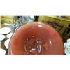 Image 2 : LARGE SINGED ART GLASS VASE, APPROX 24 INCHES AND POTTERY PLATTER