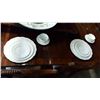 Image 3 : COALPORT COUNTRYWARE LUNCHEON PLATES AND TEA SET WITH POT CREAMA AND SUGAR