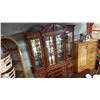 Image 1 : MAHOGANY 3 PIECE CABINET ILLUMINATED