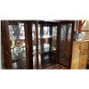 Image 6 : MAHOGANY 3 PIECE CABINET ILLUMINATED