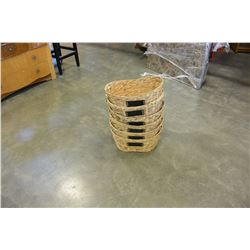 6 WICKER BASKETS