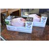 Image 1 : 4 NEW PAIRS OF MEMORY FOAM SLIPPERS