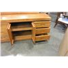 Image 3 : OAK FINISH DRESSER WITH MIRROR