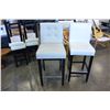 Image 1 : 2 LEATHER BAR CHAIRS