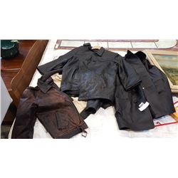 3 LARGE LEATHER JACKETS