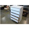 Image 3 : 5 FRAWER WHITE HIGHBOY DRESSER