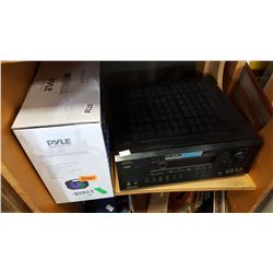 ONKYO AV RECEIVER AND PYLE SPEAKER