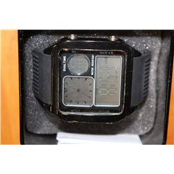BRAND NEW DUAL TIME WATCH IN GIFT TIN
