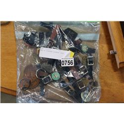BAG OF VINTAGE LUGGAGE TAGS