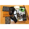 Image 1 : LOT OF WATCHES, LEATHER WRIST BANDS, AND KEY CASES, ETC.