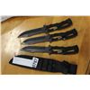 Image 1 : SET OF 3 SOG THROWING KNIVES IN SHEATH