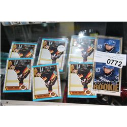 8 TREVOR LINDEN ROOKIE CARDS, GRABNER