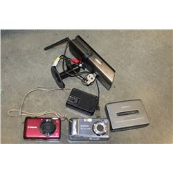 BAG OF SECURITY CAMERAS, DIGITAL CAMERAS AND WALKMAN