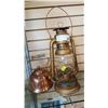 Image 1 : COPPER KETTLE AND OIL LAMP