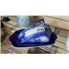 Image 1 : FLOW BLUE STAFFORD SHIRE CHEESE DISH