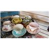 Image 1 : CHINA CUPS AND SAUCERS ON TRAY
