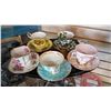 Image 3 : CHINA CUPS AND SAUCERS ON TRAY