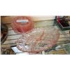 Image 1 : LOT OF DEPRESSION GLASS, PLATES, AND SERVING PIECES