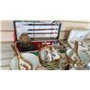 Image 1 : CASED CALLIGRAPHY AND STAMP SET AND EASTERN SOUP AND TEA SET