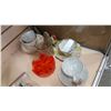 Image 1 : LOT OF COLLECTABLES CHINA AMBER PIECE AND PRESSED GLASS