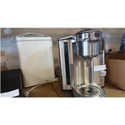 BREVILLE STAINLESS COFFEE MAKER AND BREAD MAKER