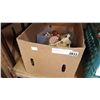 Image 1 : BOX OF SALT AND PEPPERS, AND COLLECTABLE CHINA