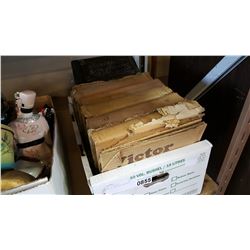 BOX OF ANTIQUE RECORDS