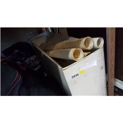 BOX OF BC CHARTS AND MAPS