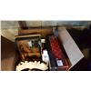 Image 2 : 2 BOXES OF ESTATE GOODS AND LAMP