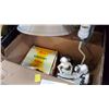 Image 3 : 2 BOXES OF ESTATE GOODS AND LAMP