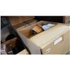 Image 1 : 3 BOXES OF ESTATE GOODS, GLASSES, PICTURE FRAMES